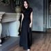 Elegant Long Dress Style Autumn New Solid Color Waist Cinching Pleated Women's Fashion Dress_ecoleips.com