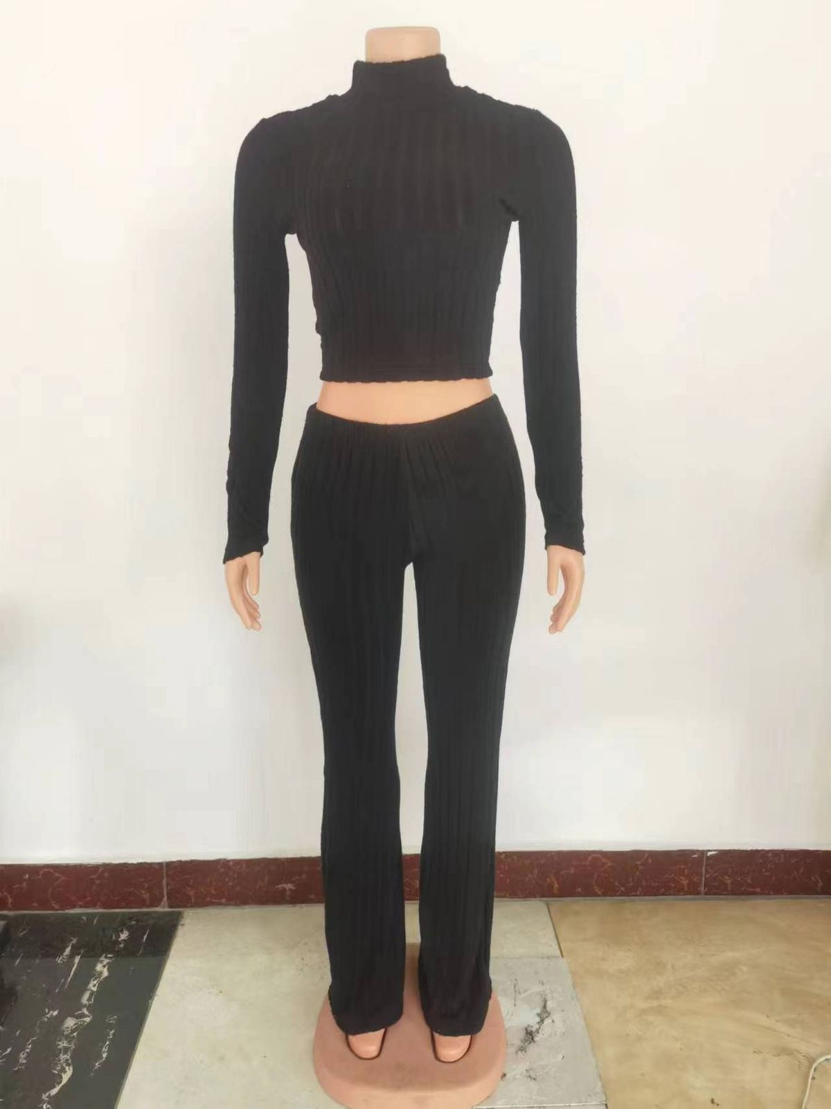 K Women's Casual Wear Long Sleeve Long Pants Sweatshirt Loose Two-piece Set. No Necklace Or Other Accessories_ecoleips.com