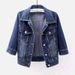 Three-quarter Sleeve Denim Jacket Women, Short Style, High-end Feel, Slim Fit, Versatile Cardigan Spring And Autumn,_ecoleips.com