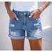 Women's Clothing Jeans High Waist Comfortable Slim Fit Fashionable Straight Casual Denim Shorts_ecoleips.com