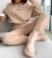 Women's Clothing Women's Letter Print Crop Top & High Waist Pants Set – Streetwear Casual Outfit, Comfortable Poly-Cotton Blend, S-XXL_ecoleips.com