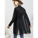 Women's Clothing Black Semi Transparent Light And Refreshing Long Sleeved Sun Drying Shirt For Women_ecoleips.com