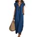 Bohemian Maxi Dress With Flutter Sleeves – Lightweight Polyester Summer Dress For Women_ecoleips.com