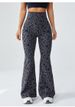 K Micro Flared Yoga Pants For Women, High Waisted And Hip Lifting Sports Wide Leg Pants, Leopard Print Fitness Yoga Flared Pants_ecoleips.com