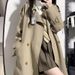 Petite Women's Trench Coat – Autumn Winter Long Coat With Inner Lining, Belted Double-Breasted Classic Wind Jacket For Office & Casual_ecoleips.com