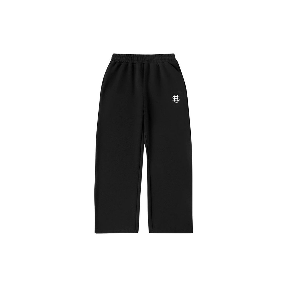 Unisex High-Street Embroidered Joggers – Hip-Hop Streetwear Sweatpants (Black/Heather Grey/Navy, S-3XL)_ecoleips.com