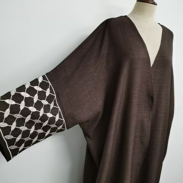 Women's Clothing Dubai Embroidery Elegant Dress_ecoleips.com