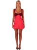 Balitops Patchwork Sleeveless Sexy Fashion Lace-up Mini Dress Women Robe Satin Strapless Backless High Waist A-line Club Dress_ecoleips.com