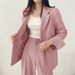 Women's Korean Style Blazer Set, Modern Office Wear Jacket And Pants, Tailored Fit For Spring Professional Chic_ecoleips.com
