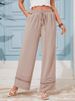 K Fashionable Casual Solid Color Loose-fitting High-waisted Straight-leg Cut-out Wide-leg Pants With Draping Effect_ecoleips.com