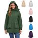 Women's Clothing Detachable Hood Winter Parka With Fleece Lining, Water-Resistant Windbreaker Jacket For Women, Warm Long Coat For Fall & Winter_ecoleips.com