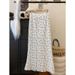 K Large Lace Floral Skirt New High Waisted And Flowing Fishtail Skirt, Fat Covering Belly And Slimming Skirt_ecoleips.com