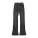 Women's High Waisted Flared Jeans Supermodel Extra Slimming Stretch Denim Black/Gray Tight Fitting Hip Lifting Autumn Style_ecoleips.com