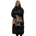 Women's Clothing winter coats Cotton Jacket Women Winter New College Style Medium Length Thick Loose Hooded Cotton Jacket Women's Jacket_ecoleips.com