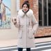 Women's Clothing Women's Detachable Hooded Parka Coat With Fleece Lining, Warm Winter Jacket, Long Loose Fit, Zipper Closure, Multiple Pockets_ecoleips.com