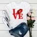 Independent Website Cross-border Supply Colorful Lips Plus-size T-shirt White Round-neck Base Shirt Top Women's T-shirt_ecoleips.com