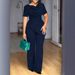 Summer Slim Fit Pant Set for Women plus Size Waist Top with Straight Leg Pants Fashionable Short Sleeve Top Bottoms Outfit_ecoleips.com