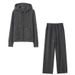 Luxury Cashmere-Silk Blend Lounge Set – Ultra-Soft Thermal Home & Outdoor Wear (M-XXL)_ecoleips.com