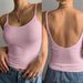 Women's Strappy Cami Top | Lace Trim Scoop Neck Tank | Layering Stretch Basic For Casual & Dressy Outfits_ecoleips.com