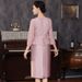 Autumn New Noble Temperament Wedding For Mother-In-Law, Small Stature, Large Size, Young Mother Dress_ecoleips.com
