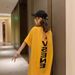 Summer plus Size Backless Maxi T-Shirt Dress for Women Comfortable Oversized Maternity-Friendly Loose Fit Clothing_ecoleips.com