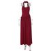 Women's European American Style Sexy Hot Dress French Temperament Solid Color Suspender Dress with Ruffles Twisted Waist Slimming Ribbons_ecoleips.com