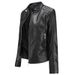Women's Clothing Leather Jacket Women's Temperament Large Size Stand Collar PU Leather Women's Leather Jacket Women's Leather Coat_ecoleips.com