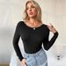 Voya Women's 2026 Spring/summer Sexy Backless Round Neck Pullover Style Slim Fit Long Sleeved T-shirt Base Top_ecoleips.com