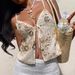 's New Summer Cross-border European And American Women's Fashion Embroidered Sequin Camisole Sexy Hot Girl Tank_ecoleips.com