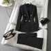 ZOEVA New Double-breasted Black Temperament Fashion Suit Slim-fitting High-end Professional Blazer Women_ecoleips.com