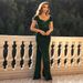 Women's Clothing New Temperament Women's Sexy And Sweet Collar Slit Thigh Sequined Dress_ecoleips.com