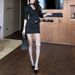 girl Elegant High-End With Long Sleeve Waist-Cinching Blazer Bodycon Skirt For Women, Spring And Autumn Two-Piece Set_ecoleips.com