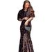 European American Cross-Border 2025 Spring New Sweet And Sexy Elegant Short-Sleeve Long Floral Dress For Women_ecoleips.com