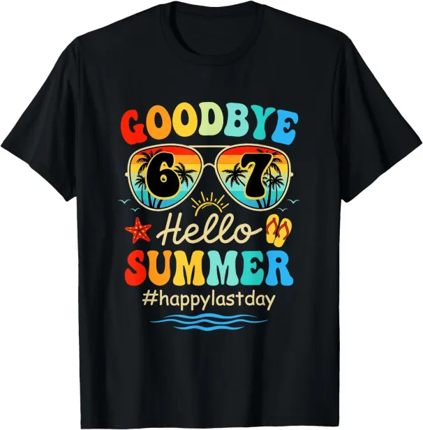 Women's T-Shirts Goodbye Hello Summer Last Day Of School Teacher Student T-Shirt_ecoleips.com