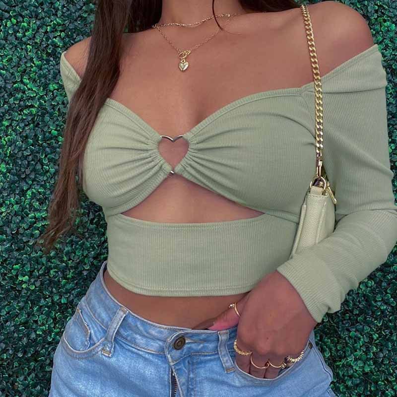Summer 2023 Women's Sexy Cross-Shoulder Halter Neck Tank Top Cropped Cutout Design New Fashionable Top for Ladies_ecoleips.com
