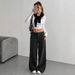 Velvet-Touch Corduroy Pants – Fluid Drape & Architectural Silhouette_ecoleips.com