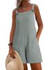 K Fashionable And Casual Solid Color Shoulder Strap, Wide Leg Short Style, Versatile And Loose Fit For Women_ecoleips.com