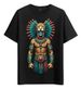 Women's T-Shirts Tshirt Muscle Freaks Aztec Jaguar Mexican Warrior Style_ecoleips.com