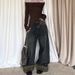 Trendy Patchwork Y2K Retro Leopard Print Wide-Leg Jeans For Women, Versatile Niche American Style Loose Straight Pants_ecoleips.com
