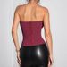 New Embroidered Patchwork Handmade Flower Camisole, Sexy Lace Trim Strapless Boning Vest For Export._ecoleips.com