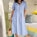 Spring Summer Women's Cotton Linen Loose Casual Dress Elegant High End Fashion for Women_ecoleips.com