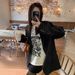 Women's Printed Letter Cotton T-Shirt Short Sleeved Loose Top Spring/Summer_ecoleips.com