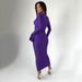 Women's Clothing Spring And Summer New V Neck Trumpet Sleeve Dress Fashionable Temperament Sexy Hot Girl Tight Fishtail Skirt_ecoleips.com
