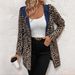 Women's Reversible Trench Coat Mid-Length Leopard Print Lining Hooded Thin Outerwear Casual Fashionable For Spring Autumn_ecoleips.com