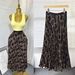 High-Waisted Flared Skirt – A-Line Pleated Midi Skirt With Elastic Waist (Leopard/Geometric/Floral Prints) | Versatile & Feminine_ecoleips.com