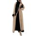 Solid Color Sleeveless Long Vest Dress Solid Color Lace Stitching Open Cardigan With Waist_ecoleips.com