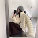 girl Girl Girl 2025 Winter New 90% White Duck Stand Collar Ribbed Down Jacket For Women Casual Fashion Versatile Trendy_ecoleips.com