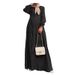 Verve 2025 Muslim Long Sleeve Solid Color Robe Spring And Autumn New Elegant Casual Plus Size Women's Dress_ecoleips.com