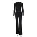 2025 Autumn Winter New Fashion Women's Clothing Fashionable Crop Top Long Sleeve Slim Fit Tie Bell Bottom Pants Sports_ecoleips.com
