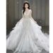 2025 New Style Mermaid Light Luxury Wedding Dress High Quality Princess Main Dress for Women's Wedding Party Wear_ecoleips.com